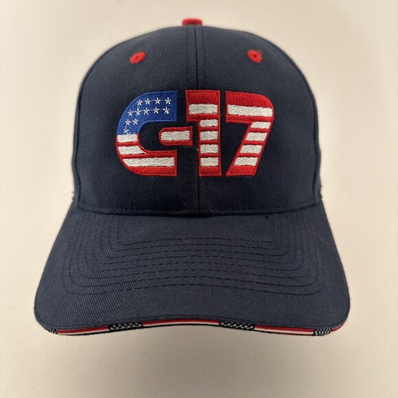 Falcon Other - Military Aircraft C-17 US Flag Baseball Cap Falcon Adjustable Strap Back Hat